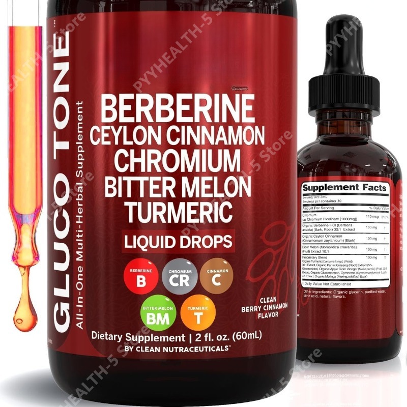 Bitters Bottle Set - Berberine met Ceylon Kaneel Supplement Vloeibare