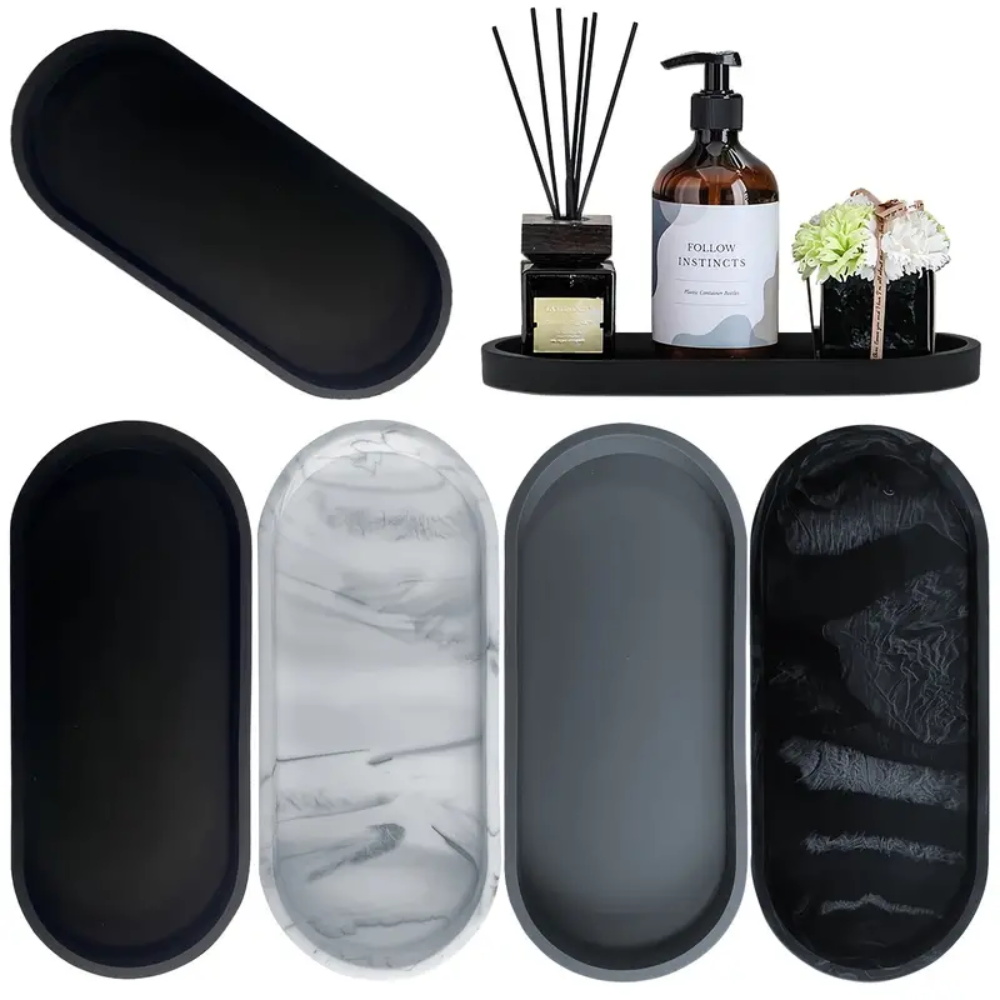 Home Bargains - 1Pc Badkamer Dressing Siliconen Dienblad, Rechthoekig