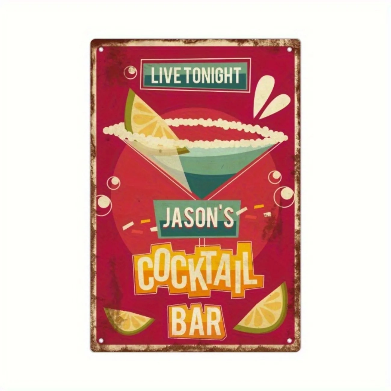 Home Bar Signs - Op maat gemaakt metalen bord 