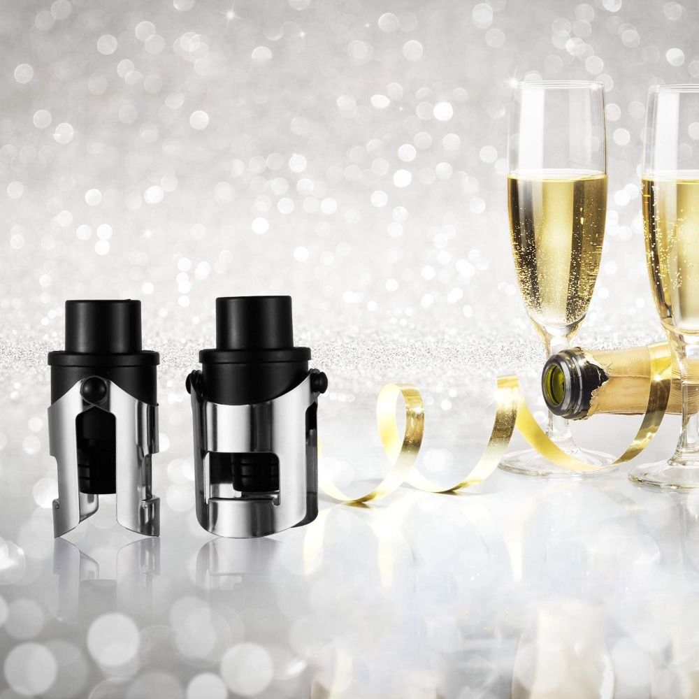Wine Preservation Pump - 2 stuks ingebouwde drukpomp vacuüm champagne
