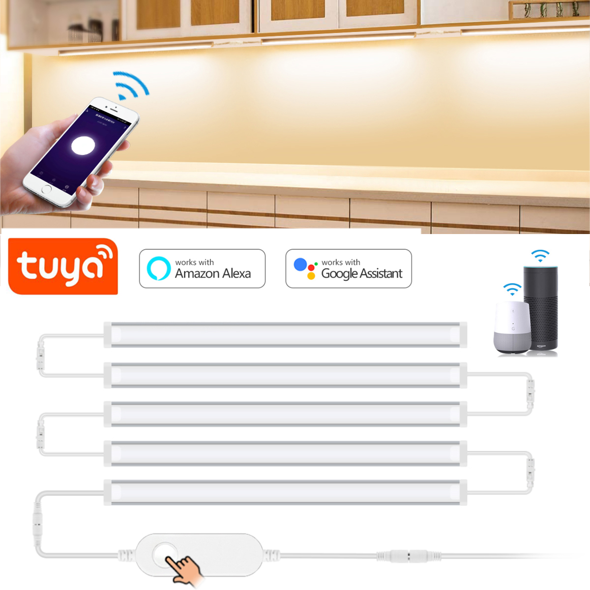 Home Bargains - 1-5 Stuks Keuken Tuya Smart Led