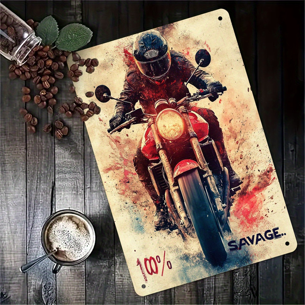 Home Bar And Coffee - Vintage-geïnspireerde metalen wanddecoratie, - Humoristische retro-decoratie