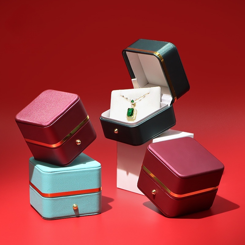Bar Cart Gold - Hoge kwaliteit PU lederen juwelendoos met