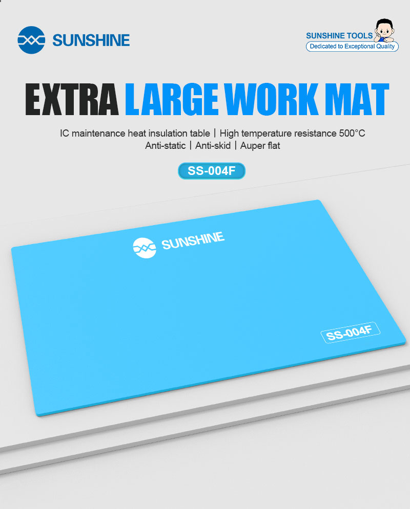Bar Mat Rubber - SUNSHINE SS-004F Grote Siliconen Soldeermat Antistatische