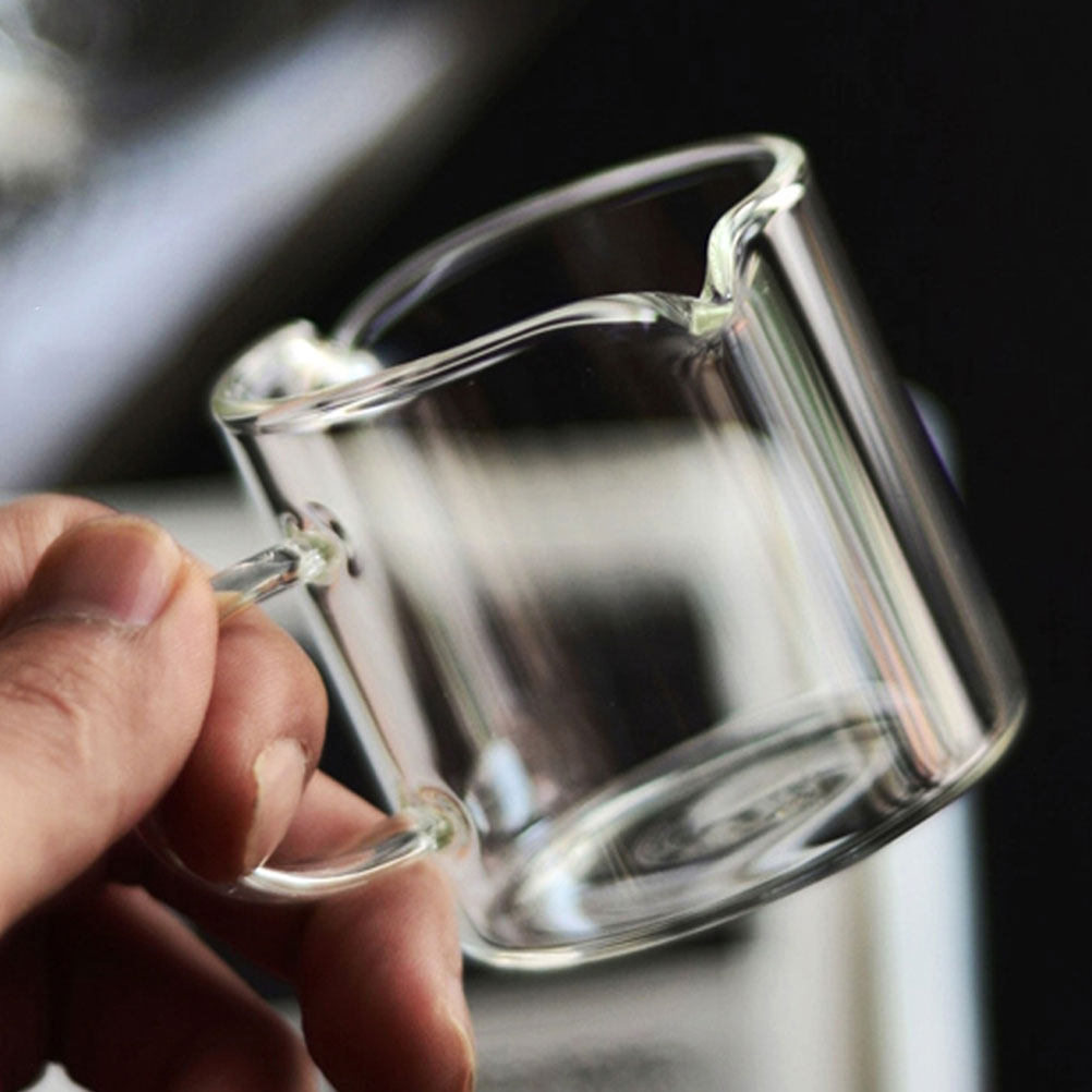 Home Bar Set - 2-delige espressokopjesset, helder borosilicaatglas, 100 ml,