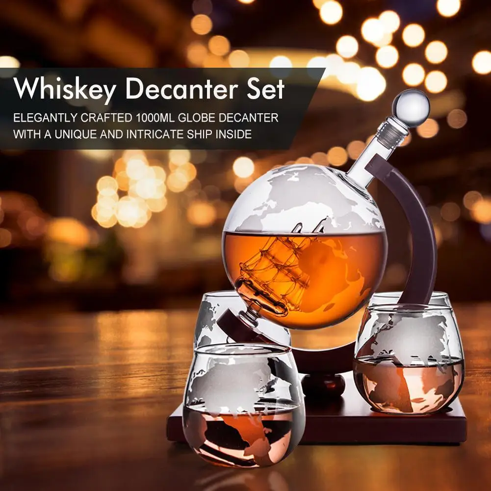 850ml Whisky Globe Decanter Se - Decanter Globe Set recensie en prijs