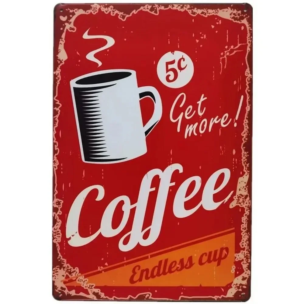 Plaquette Metalen Borden Drink - Home Bar And Coffee recensie en prijs