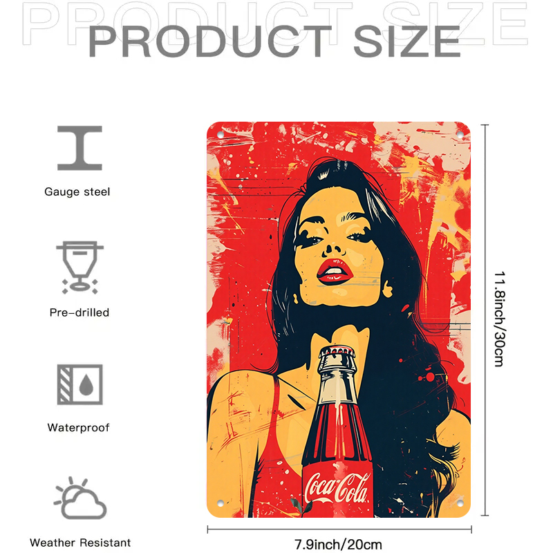1 stuk 2D plat vintage Coca Co - Home Bar And Coffee recensie en prijs
