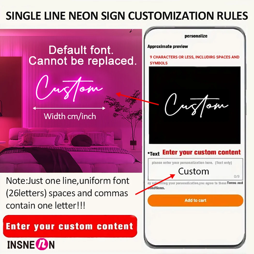 Aangepaste neonreclame geperso - Home Bar Signs recensie en prijs