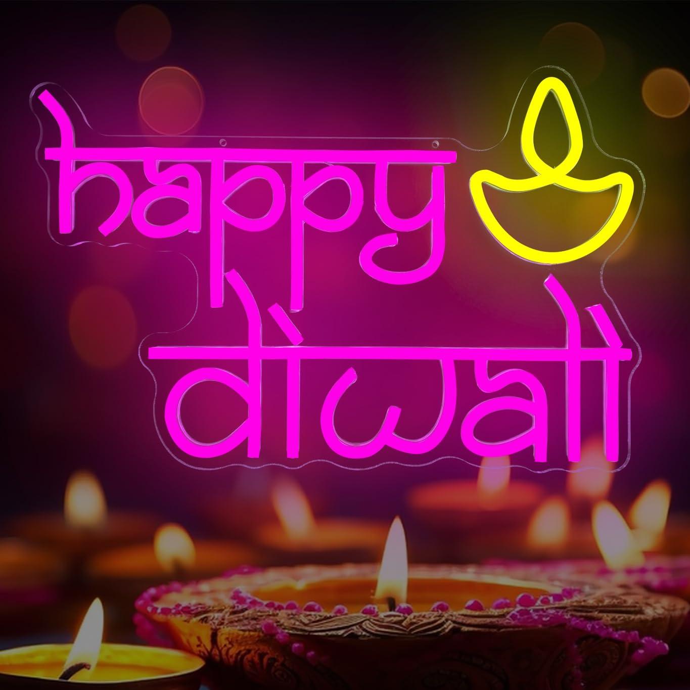 Gelukkige Diwali Neonbord USB- - Home Bar Signs recensie en prijs