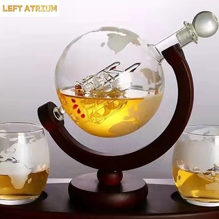 Glazen globevormige karaf, whi - Decanter Globe Set recensie en prijs