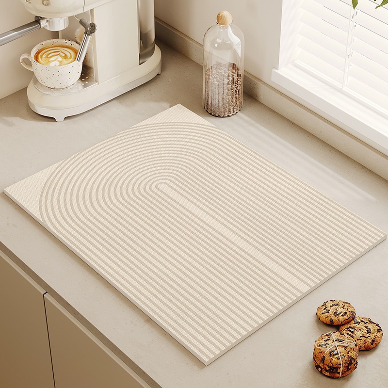 Witte kleur diatomiet droogmat - Bar Mat Rubber recensie en prijs