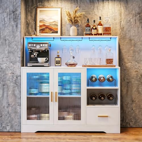 Wijnbar Kast met LED Verlichti - Home Bar And Cabinet recensie en prijs