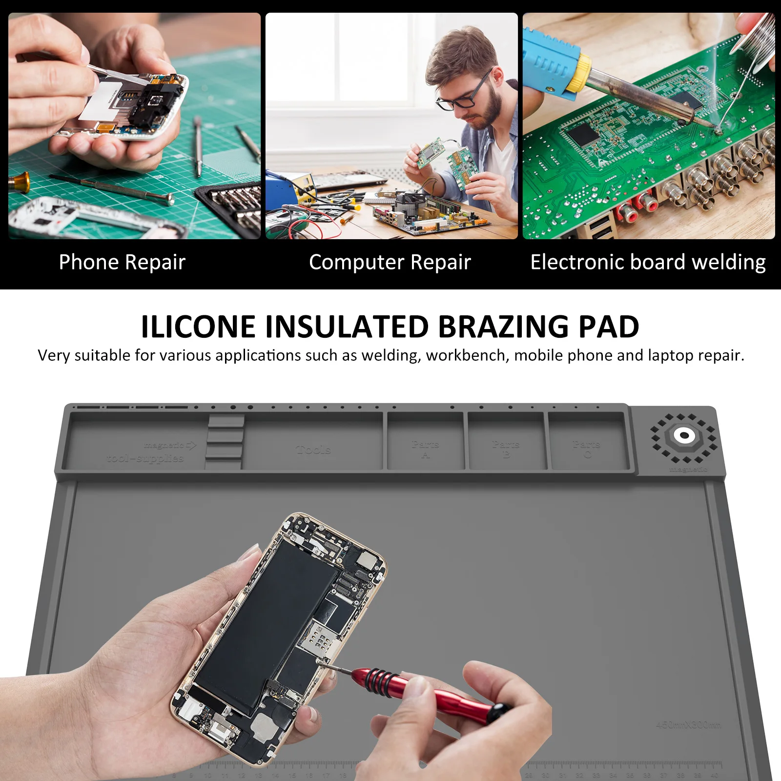 Soldeerstation Mat Siliconen W - Bar Mat Rubber recensie en prijs