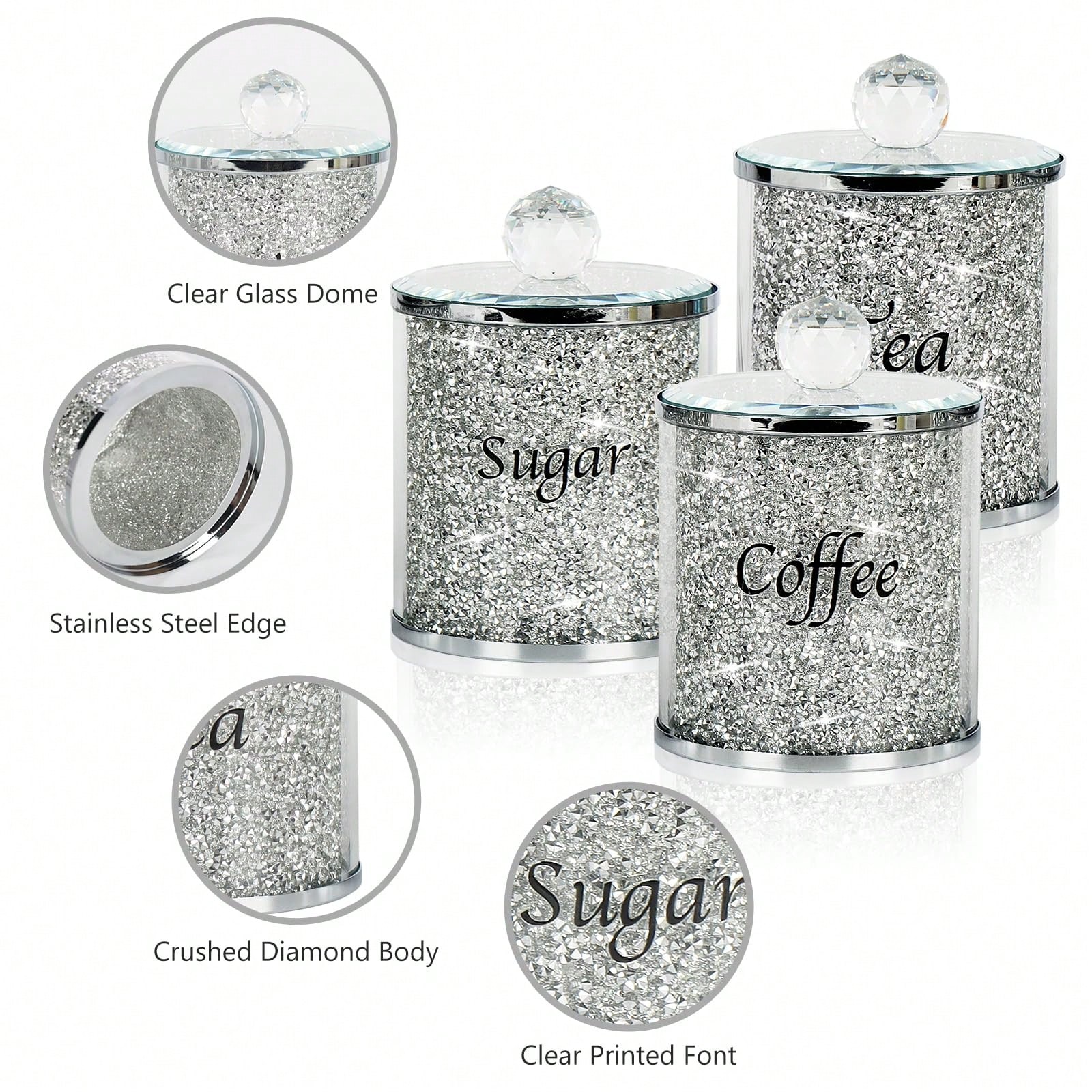 Koffie Suiker Thee Blikjesset  - Home Bar Set recensie en prijs