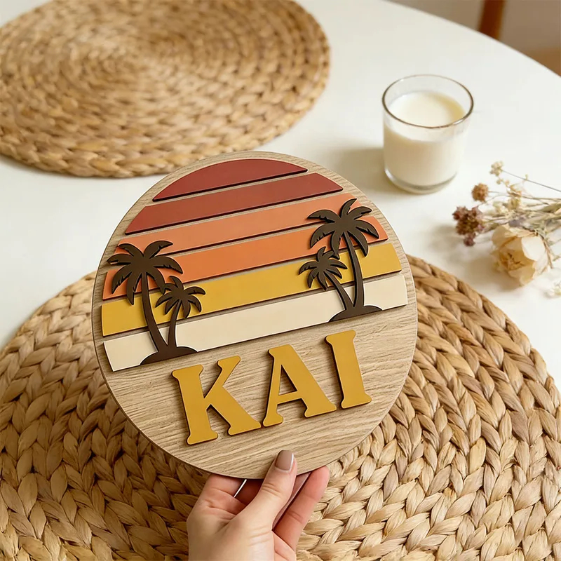 Aanpasbaar rond vintage strand - Home Bar Signs recensie en prijs