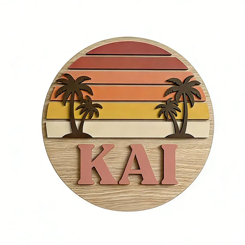 Aanpasbaar rond vintage strand - Home Bar Signs recensie en prijs