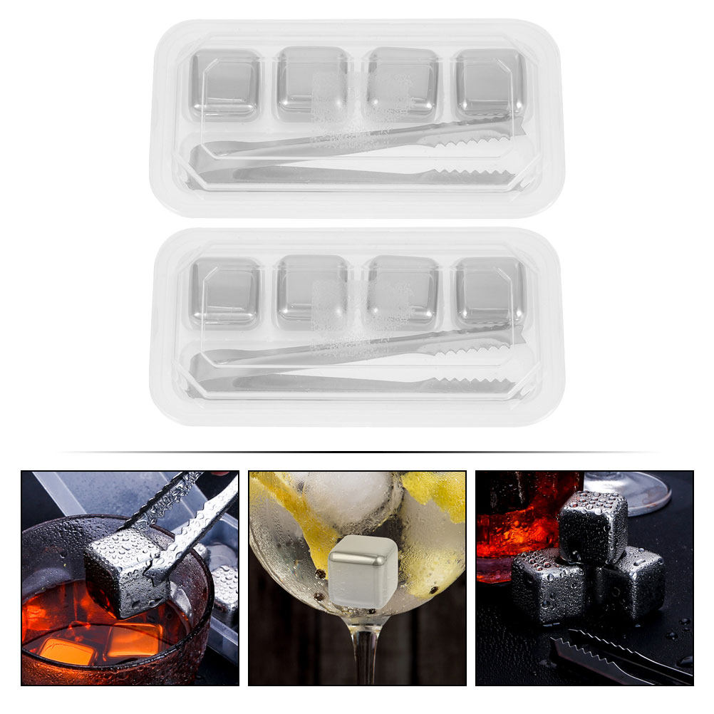 2Sets Rvs Ijsblokjes Herbruikb - Home Bar Set recensie en prijs