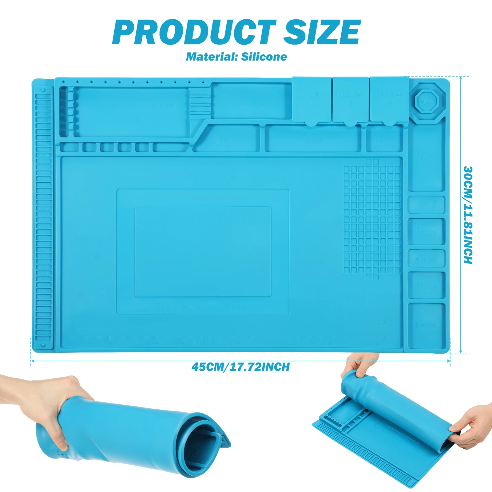 45x30cm siliconen soldeermat h - Bar Mat Rubber recensie en prijs