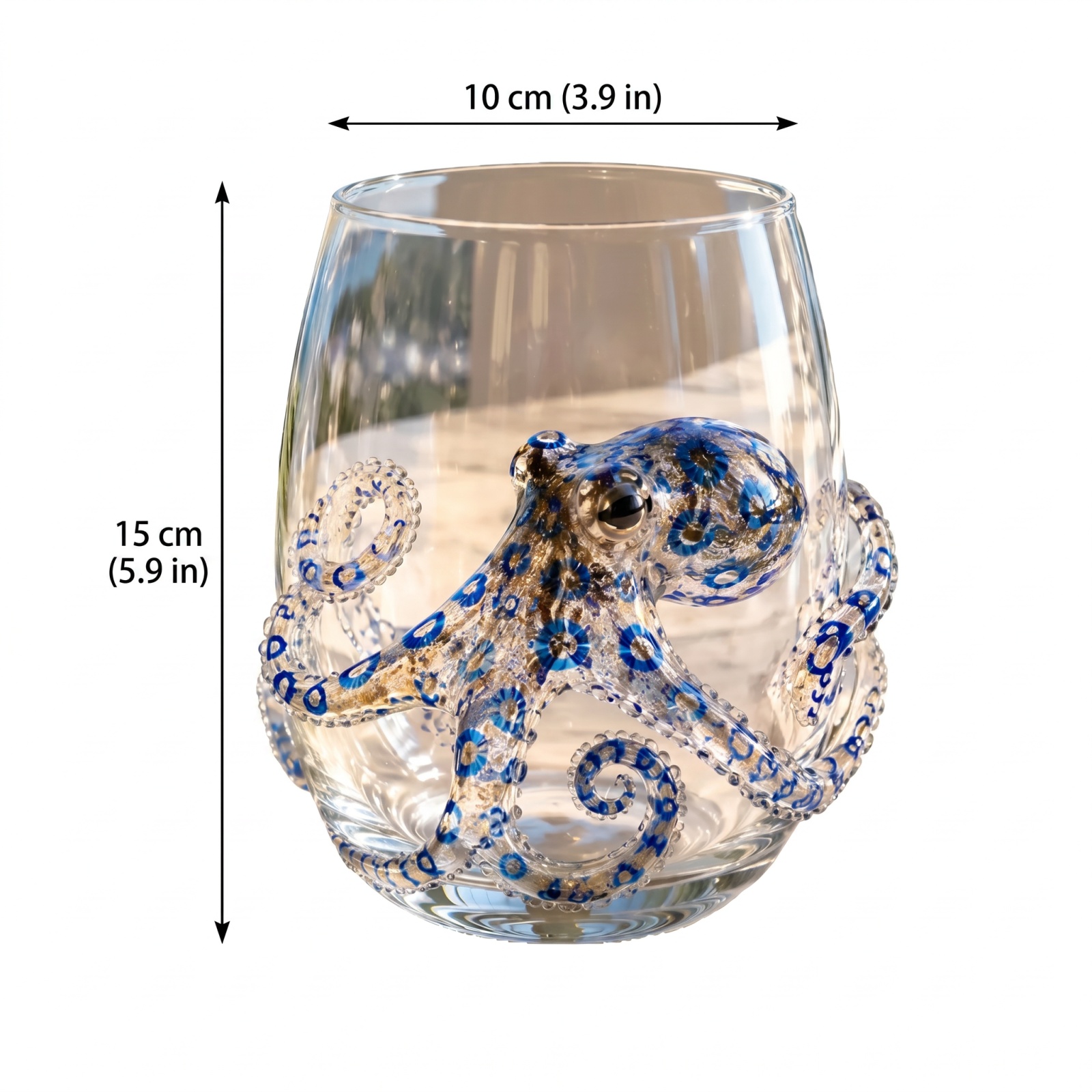 Ambachtelijk glaswerk met blau - Home Bar Setup recensie en prijs